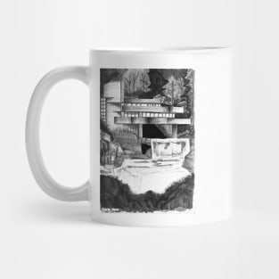 Build a house in the waterfall architecture Mug